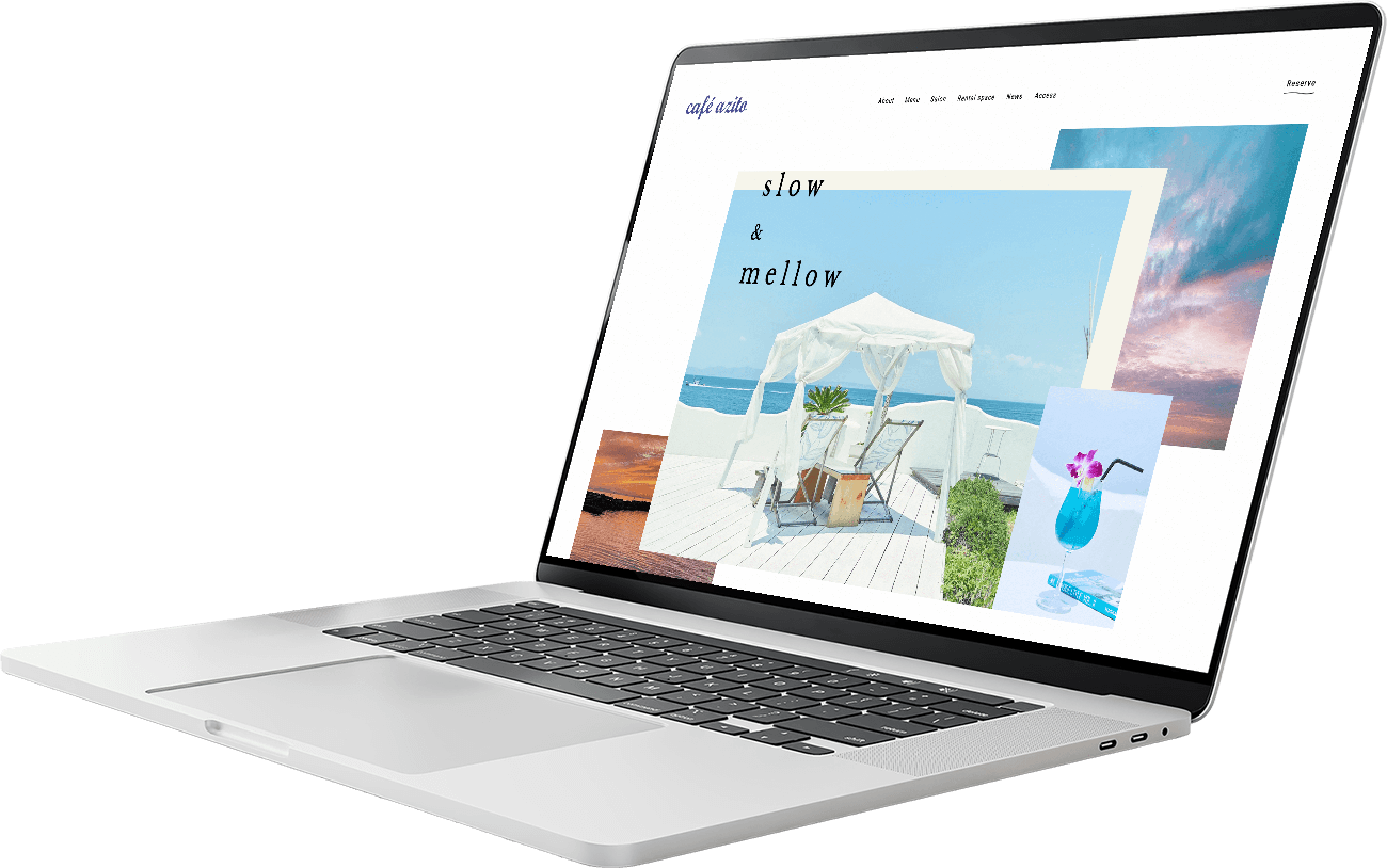 CAFE AZITOのモックアップ画像