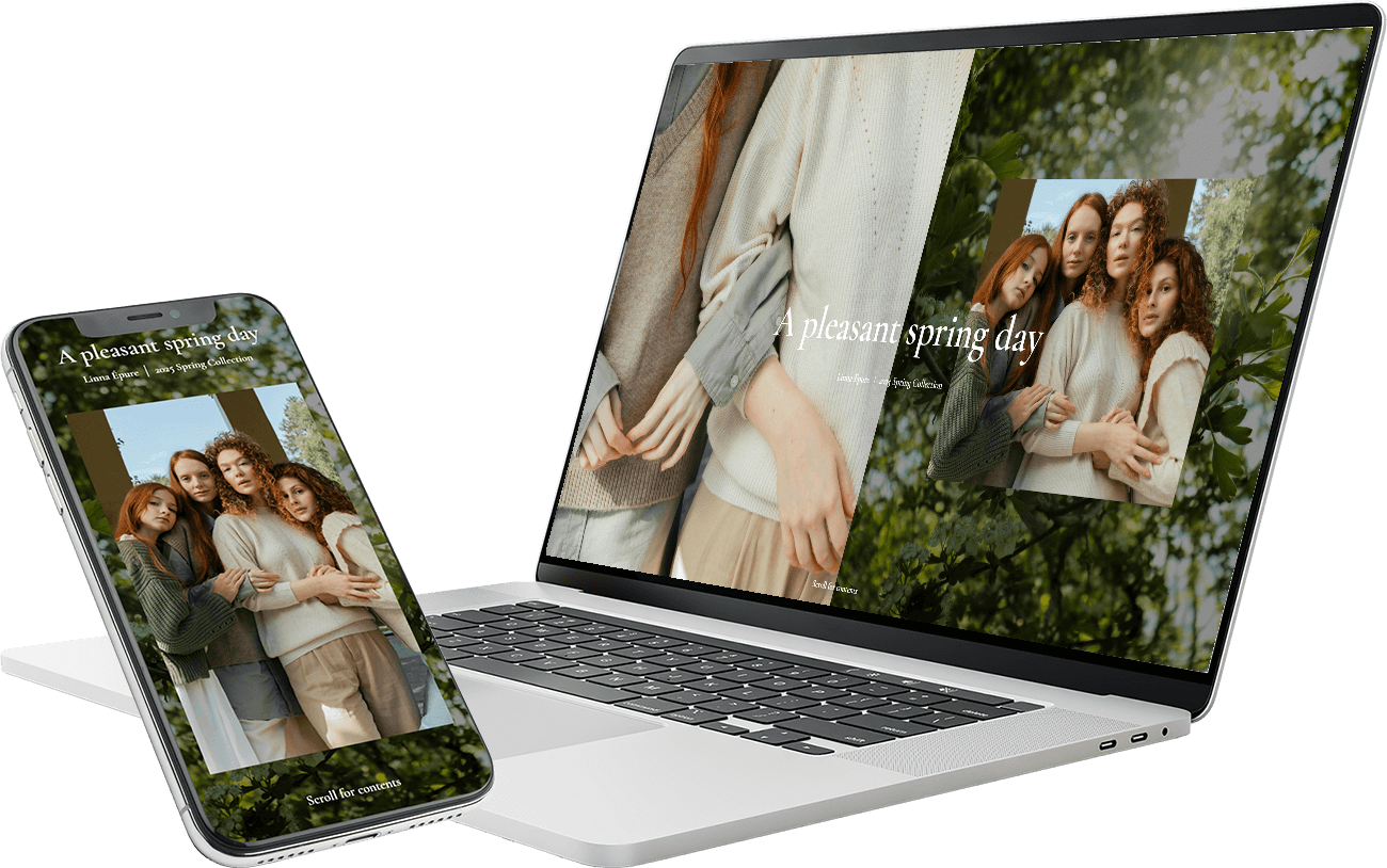 LINNA ÉPUREのモックアップ画像